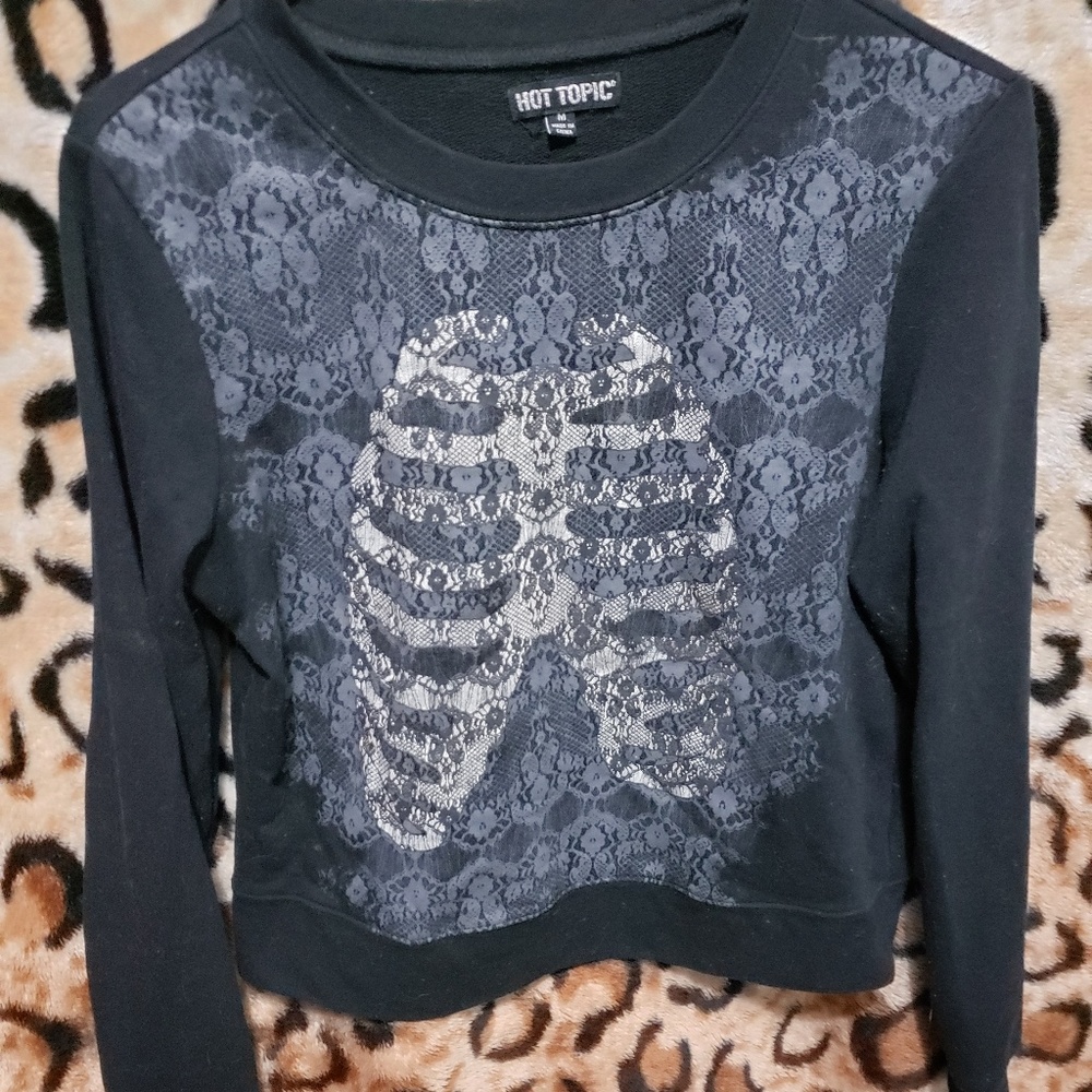 🌸Skeleton rib cage sweater